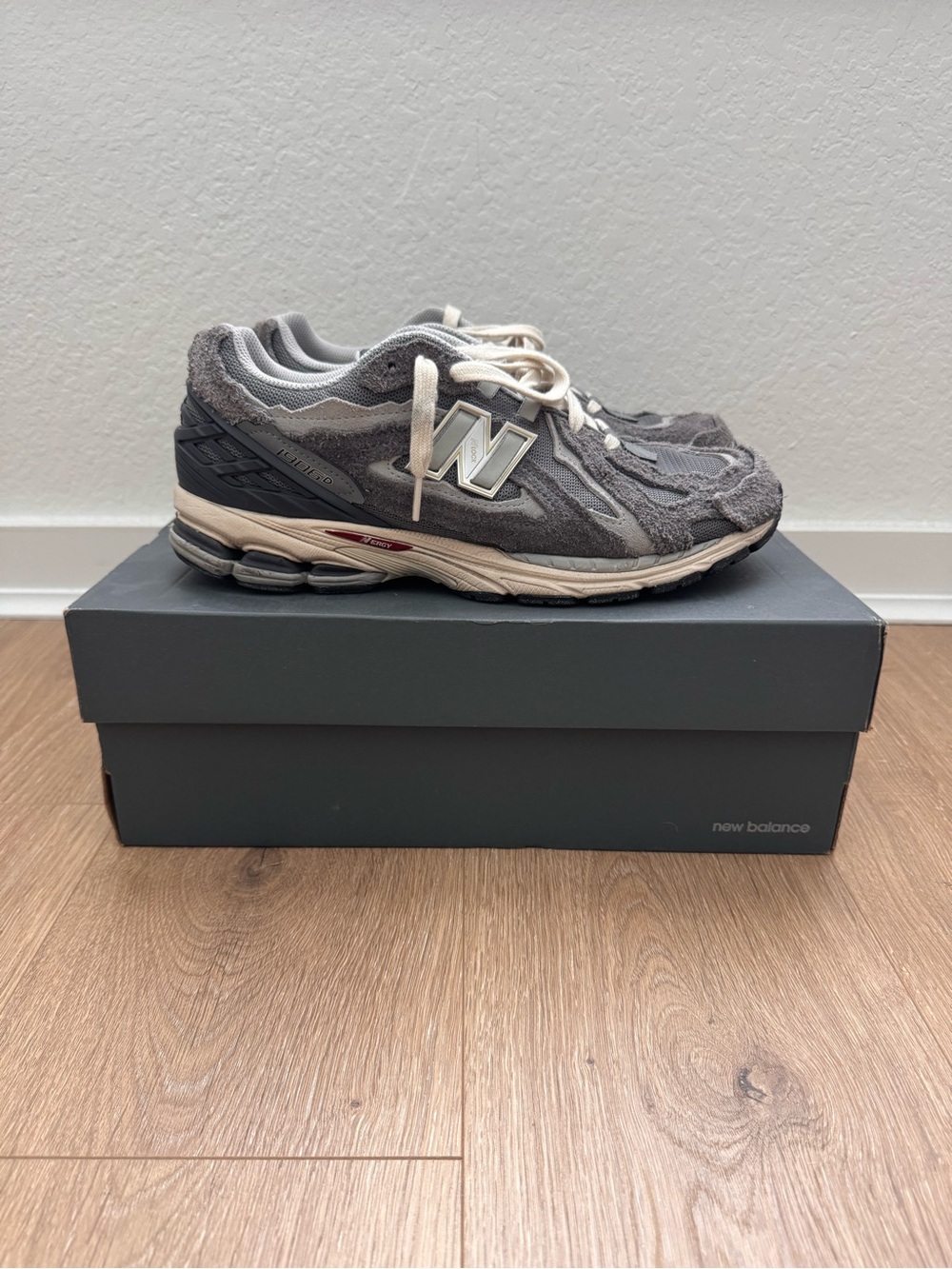 New Balance Gray and Cream Athletic Sneakers 1906